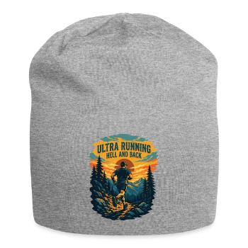 Ultra Running. Enfer et retour - Bonnet en jersey - gris chiné - Devant