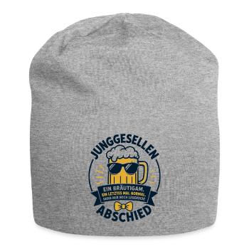 Junggesellenabschied Ein Bräutigam Eine Legende - Jersey-Beanie - Grau meliert - Vorne