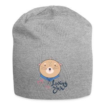 Teddy bear - Jersey Beanie - heather grey - Front