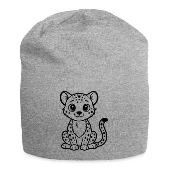 Guépard - Bonnet en jersey - gris chiné - Devant