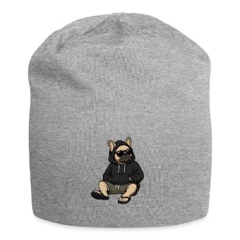 Bouledogue français Frenchie Propriétaire de Frenchie - Bonnet en jersey - gris chiné - Devant