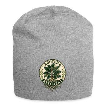 Rooted & Resilient – Vintage Gummibaum - Jersey-Beanie - Grau meliert - Vorne