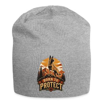 Malinoi Belgischer Schäferhund - Jersey-Beanie - Grau meliert - Vorne