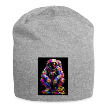 Colorful Space Art - Jersey Beanie - heather grey - Front