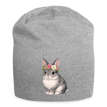 Chinchilla Rabbit - Jersey Beanie - heather grey - Front
