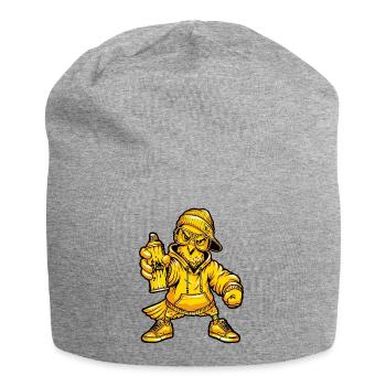 Graffiti Dove Character - Jersey Beanie - heather grey - Front