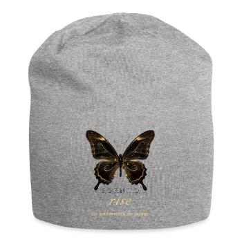 Born to Rise Butterfly Transformation - Jersey Beanie - heather grey - Front