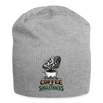 Fuelled by Coffee & Singletracks MTB Coffee Mug - Jersey Beanie - heather grey - Front