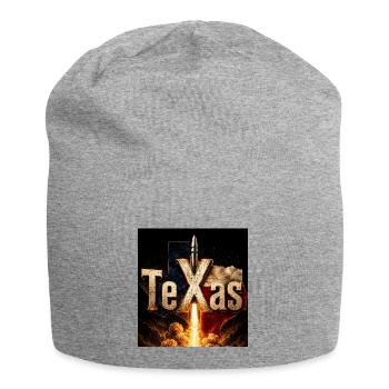 Texas Rocket Launch - Jersey Beanie - heather grey - Front