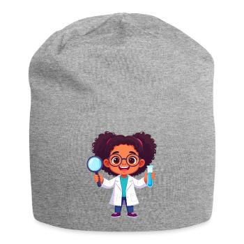 Kawaii Chemist – Science Lab Fun Art - Jersey Beanie - heather grey - Front