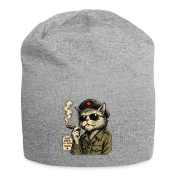 Cat Guevara - Jersey-Beanie - Grau meliert - Vorne