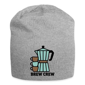 Brew Crew Mokkakanne Logo - Jersey-Beanie - Grau meliert - Vorne