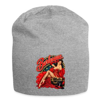 Burlesque – Vintage Showgirl - Jersey-Beanie - Grau meliert - Vorne