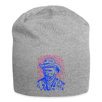 Vincent van Gogh - Jersey-Beanie - Grau meliert - Vorne