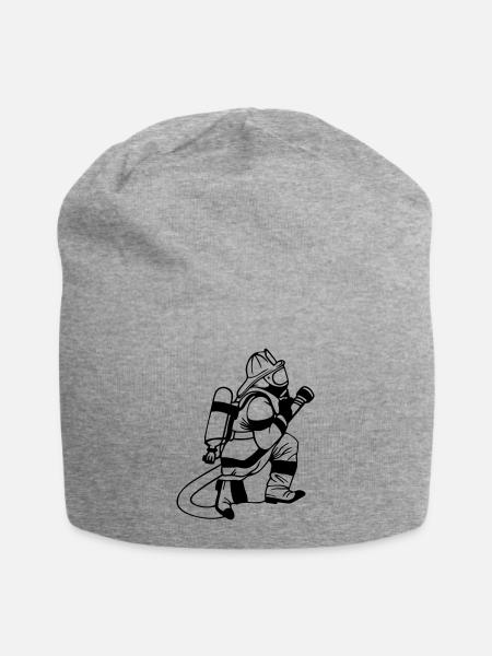 feuerwehr2 - Jersey-Beanie - Grau meliert