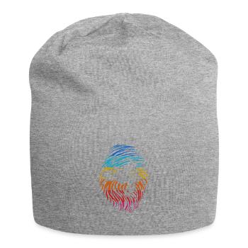 Motocross humor motorcycle funny fingerprint - Jersey Beanie - heather grey - Front
