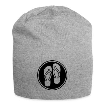 Icône Tongs - Bonnet en jersey - gris chiné - Devant