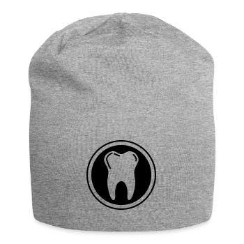 Tooth icon symbol - Jersey Beanie - heather grey - Front
