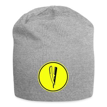 Shave Barber logo icon - Jersey Beanie - heather grey - Front