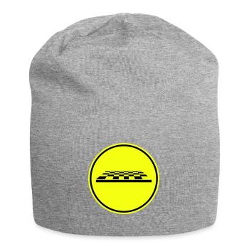 Symbole d’échiquier - Bonnet en jersey - gris chiné - Devant