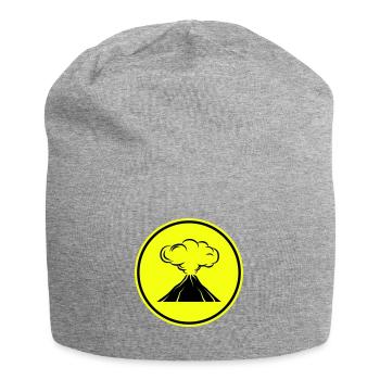 Icône de volcan - Bonnet en jersey - gris chiné - Devant