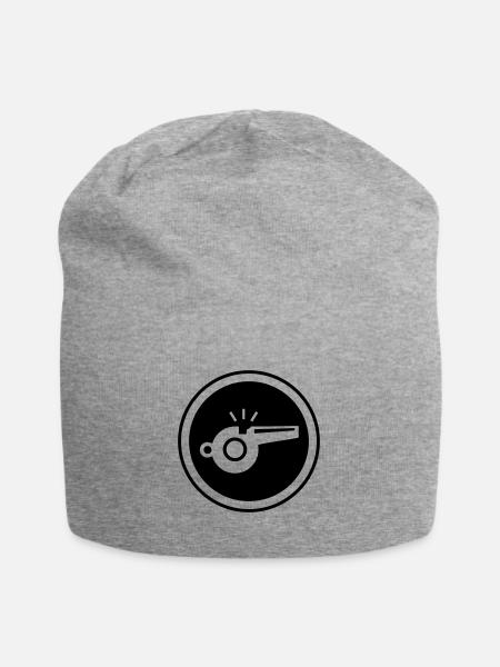 Trillerpfeife Pfeife - Jersey-Beanie - Grau meliert