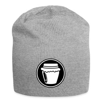 Abeille symbole miel - Bonnet en jersey - gris chiné - Devant