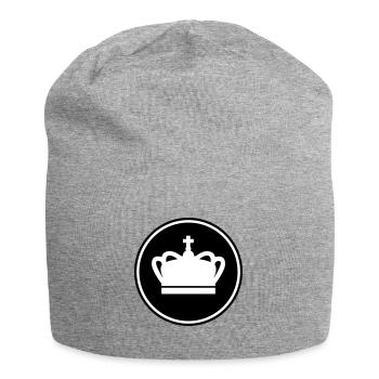 Krone - Jersey-Beanie - Grau meliert - Vorne
