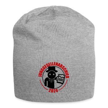 Junggesellenabschied 2024 Bier - Jersey-Beanie - Grau meliert - Vorne