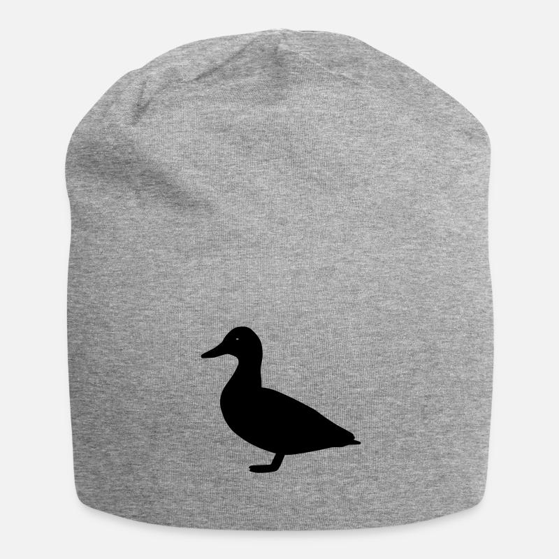 Ente - Jersey-Beanie - Grau meliert