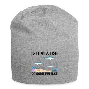 With Dolphins Swimming Dolphin Ocean Sea Mammal - Jersey Beanie - heather grey - Front