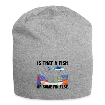 With Dolphins Swimming Dolphin Ocean Sea Mammal - Jersey Beanie - heather grey - Front