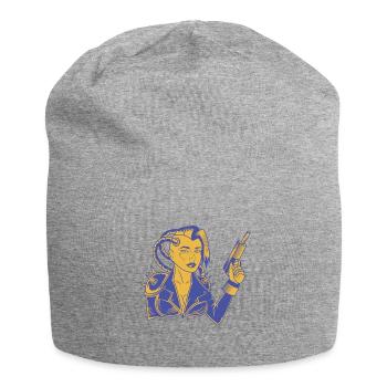 Robot humain - Bonnet en jersey - gris chiné - Devant