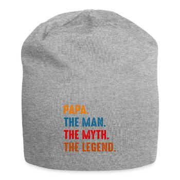 PAPA The Man. The Myth. The Legend Design - Jersey-Beanie - Grau meliert - Vorne