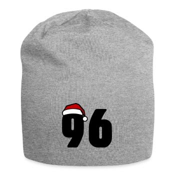 96 Numéro Noël - Bonnet en jersey - gris chiné - Devant