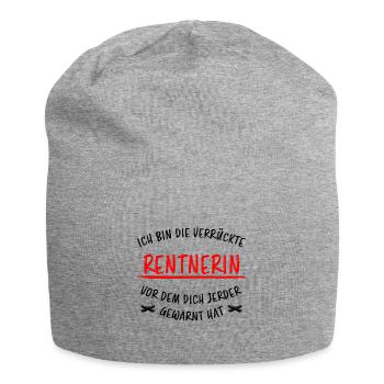 Rentnerin Lustig Spruch Ruhestand Rente Geschenk - Jersey-Beanie - Grau meliert - Vorne