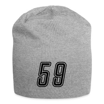 59 Number number - Jersey Beanie - heather grey - Front
