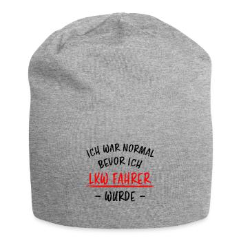 LKW Fahrer Lustige Spruch Lastkraftwagen Geschenk - Jersey-Beanie - Grau meliert - Vorne