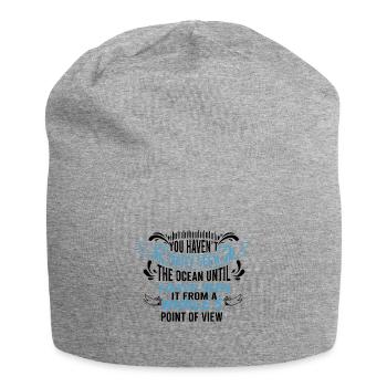 Conception de bélugas pour mammifères marins et orques - Bonnet en jersey - gris chiné - Devant