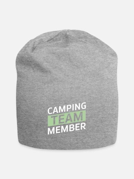 Camping Team - Jersey-Beanie - Grau meliert