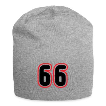 66 Number number - Jersey Beanie - heather grey - Front
