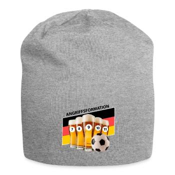 Fussball - Bester Sturm - Jersey-Beanie - Grau meliert - Vorne