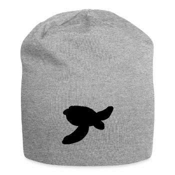 Contour de la tortue d’eau - Bonnet en jersey - gris chiné - Devant