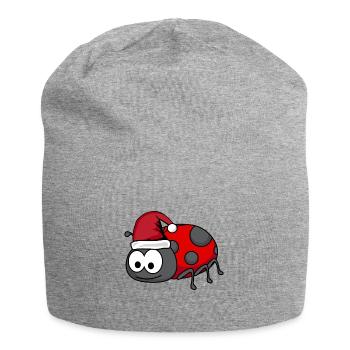 Ladybug Comic Christmas - Jersey Beanie - heather grey - Front