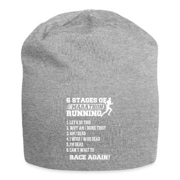 6 phases du marathon 42,2 km - Bonnet en jersey - gris chiné - Devant