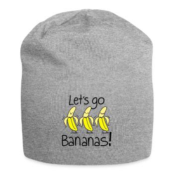 Bananes amusantes et amusantes - Bonnet en jersey - gris chiné - Devant