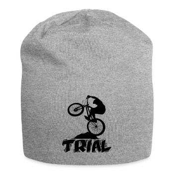 Bike Trial - bicycle - Jersey Beanie - heather grey - Front