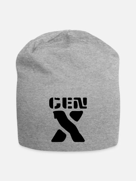 Generation X - Jersey-Beanie - Grau meliert