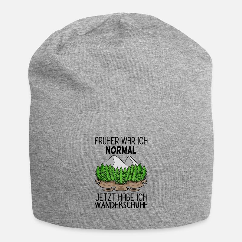 Berg Berge Wandern - Jersey-Beanie - Grau meliert