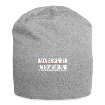 Juste expliquer - Ingénieur de données - Bonnet en jersey - gris chiné - Devant